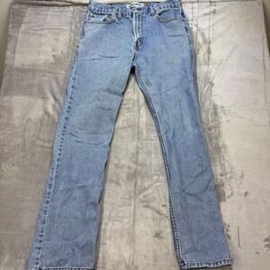Levi's 505 Jeans 34X34 Regular Fit  Light‎ Wash Denim Classic Casual